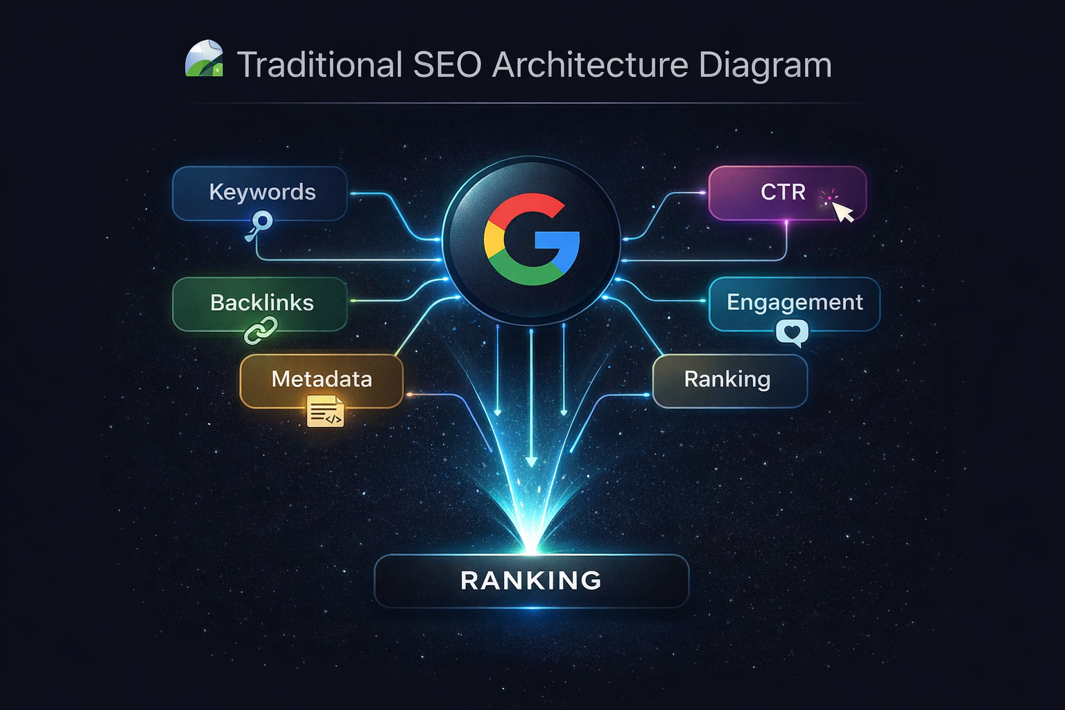 Traditional SEO Architecture Diagram